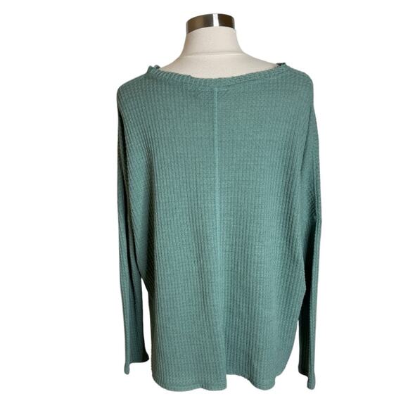 Urban Outfitters Out From Under Jojo Button Front‎ Waffle Knit Top Women’s Small - Picture 2 of 9